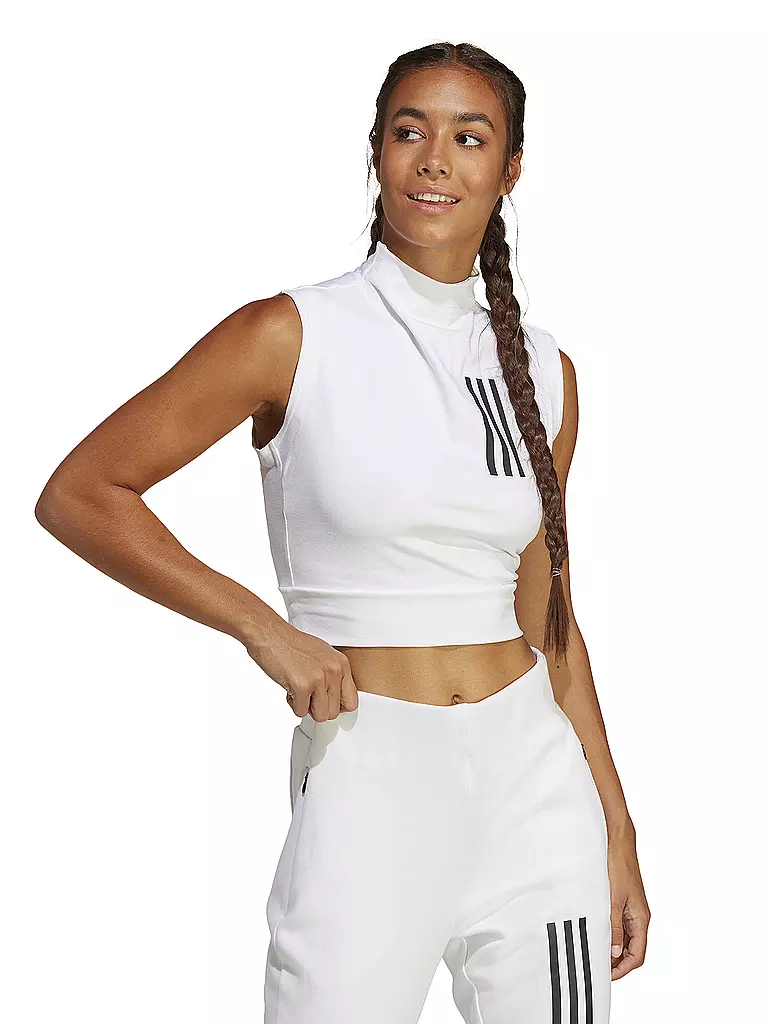 ADIDAS | Damen Top Mission Victory Sleeveless Crop | weiss