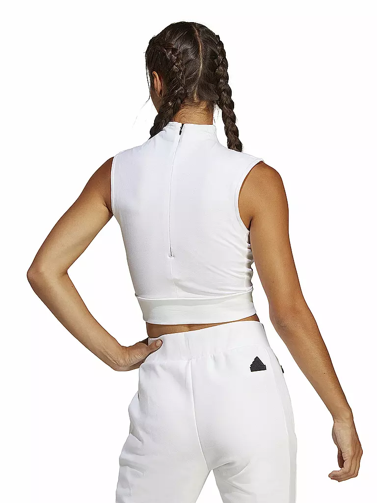 ADIDAS | Damen Top Mission Victory Sleeveless Crop | weiss