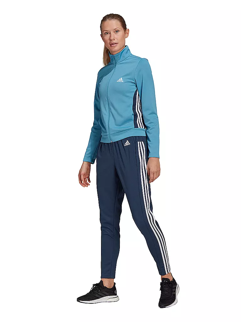 Adidas Damen Trainingsanzug Teamsports Blau