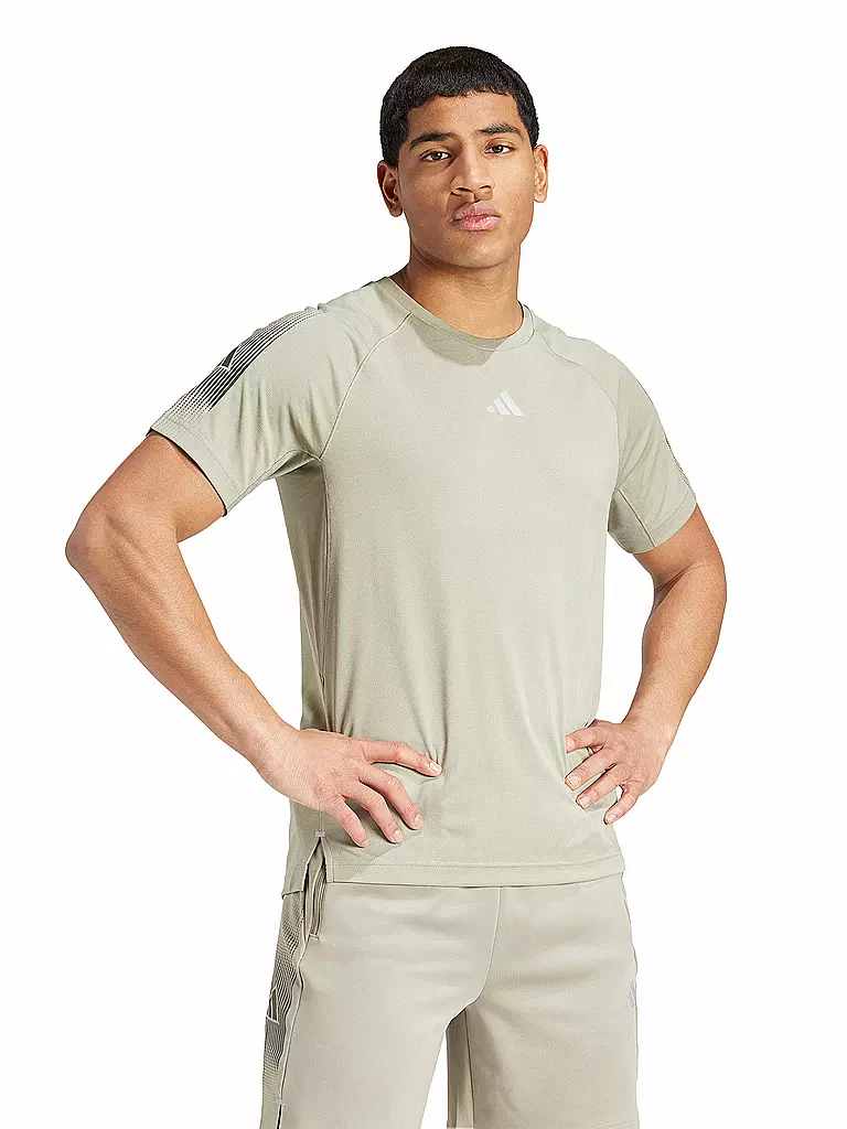 ADIDAS | Herren FItnessshirt Brandlove  | olive