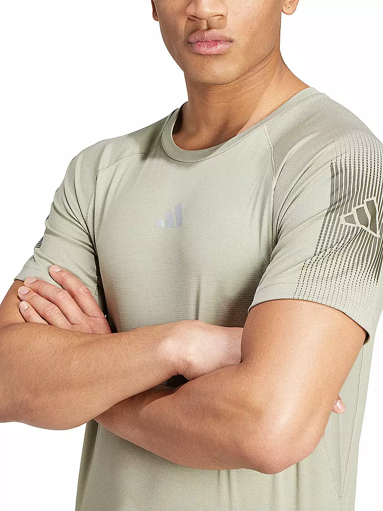 ADIDAS | Herren FItnessshirt Brandlove  | olive