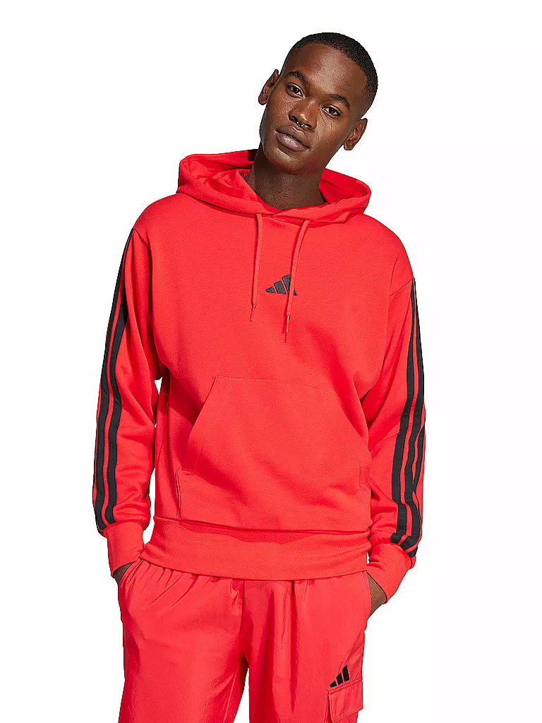 ADIDAS | Herren Hoodie 3S FT | rot