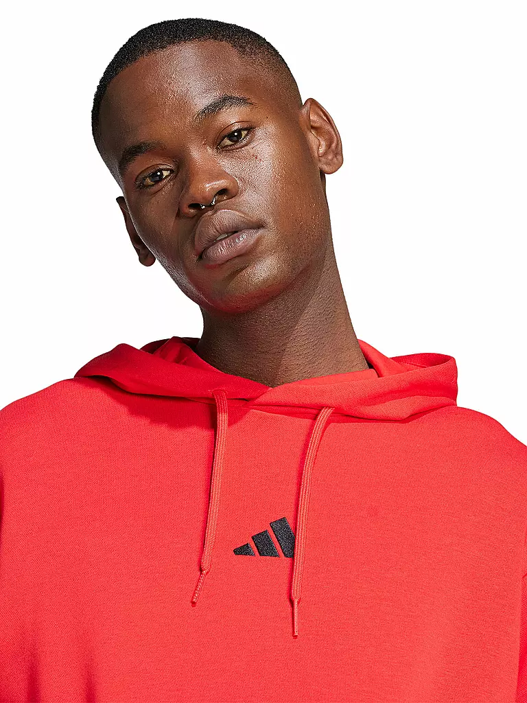 ADIDAS | Herren Hoodie 3S FT | rot