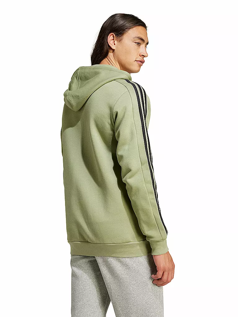 ADIDAS | Herren Kapuzenjacke Essentials 3-Streifen  | olive