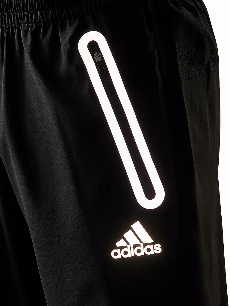 Adidas Herren Laufhose Fast Reflective Schwarz