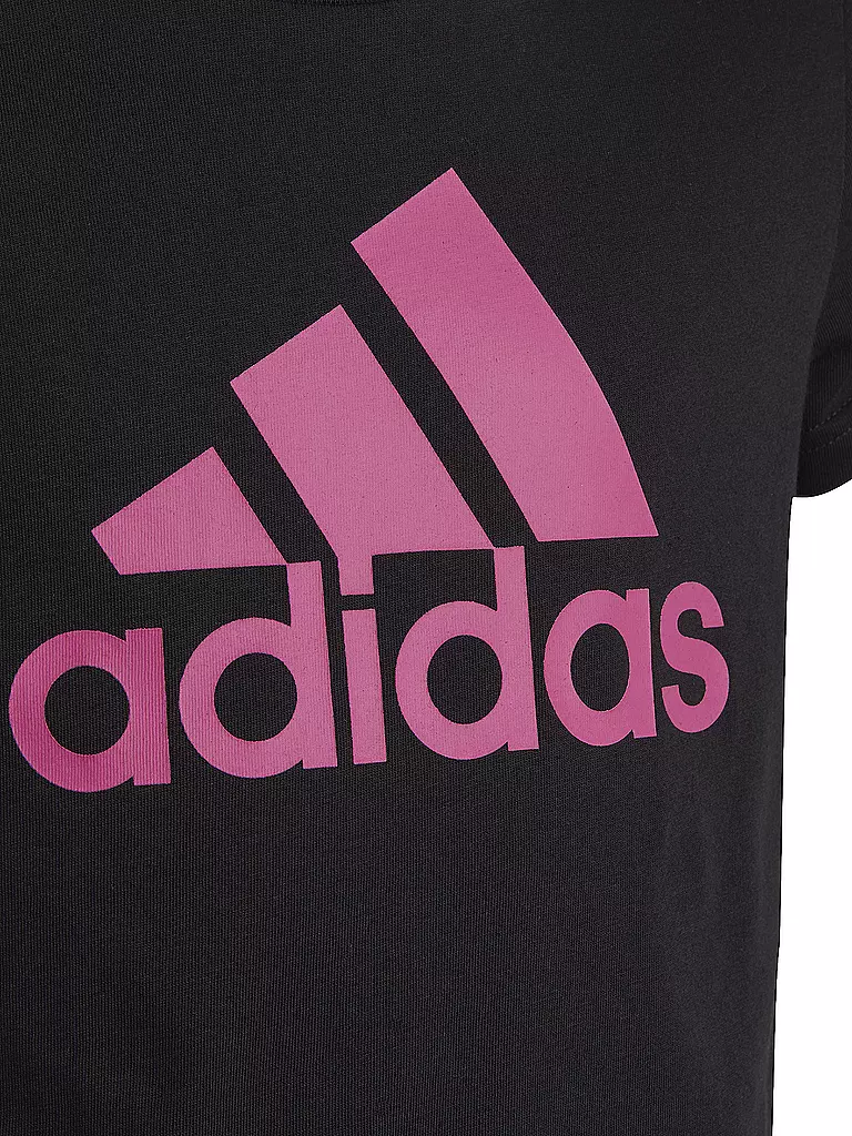 ADIDAS | Mädchen Fitnessshirt Essentials Big Logo Cotton | schwarz