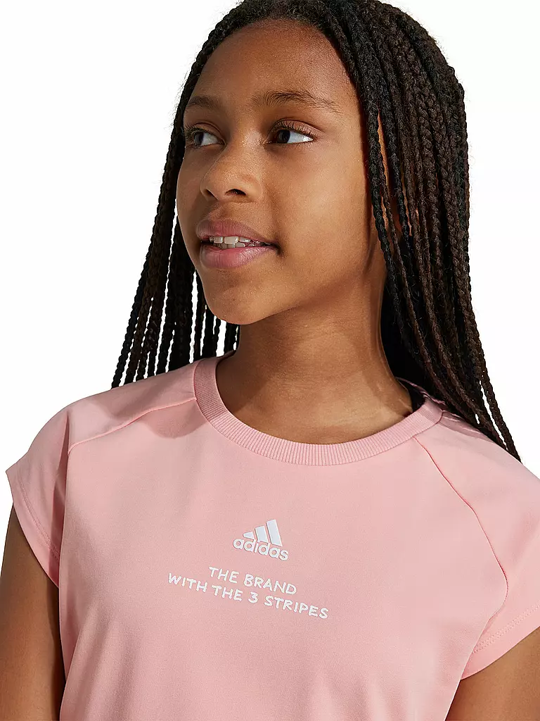 ADIDAS | Mädchen T-Shirt Street Jam Cropped | rosa