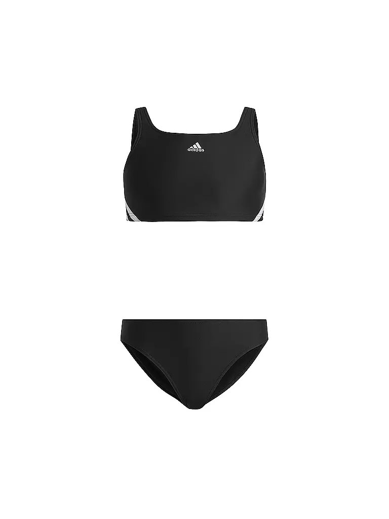 Adidas Mädchen Bikini 3 Streifen Schwarz