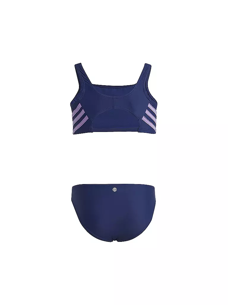 Adidas Mädchen Bikini 3 Streifen Blau