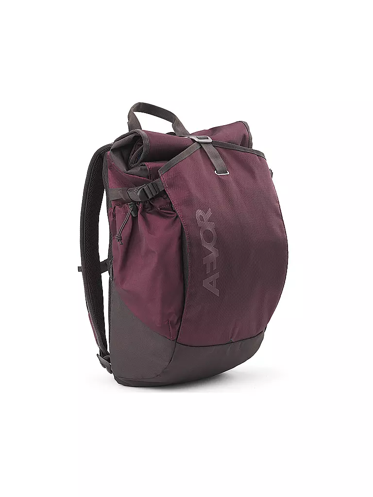 AEVOR | Rucksack Roll Pack 20-28L | dunkelrot