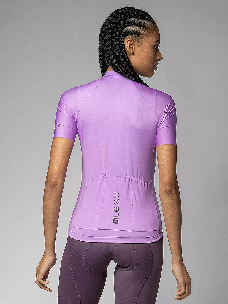 ALE | Damen Radtrikot Color Block | rosa