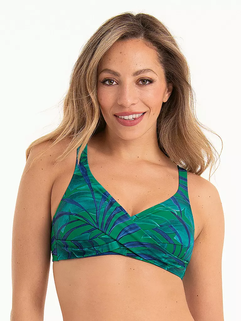 ANITA | Damen Bikinioberteil Leaf it | dunkelgrün