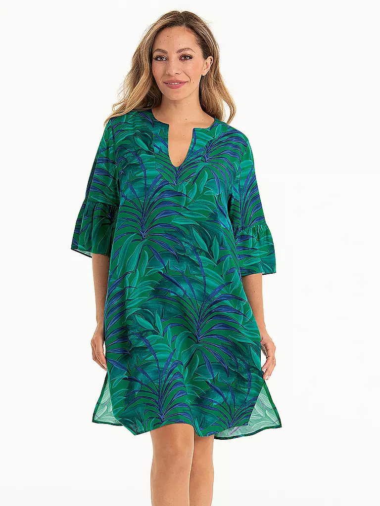 ANITA | Damen kleid Leaf it | dunkelgrün