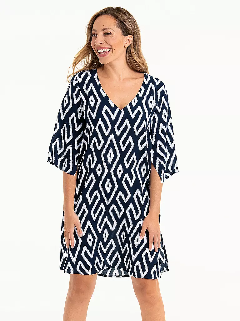 ANITA | Damen Kleid Tribal Monotones | dunkelblau