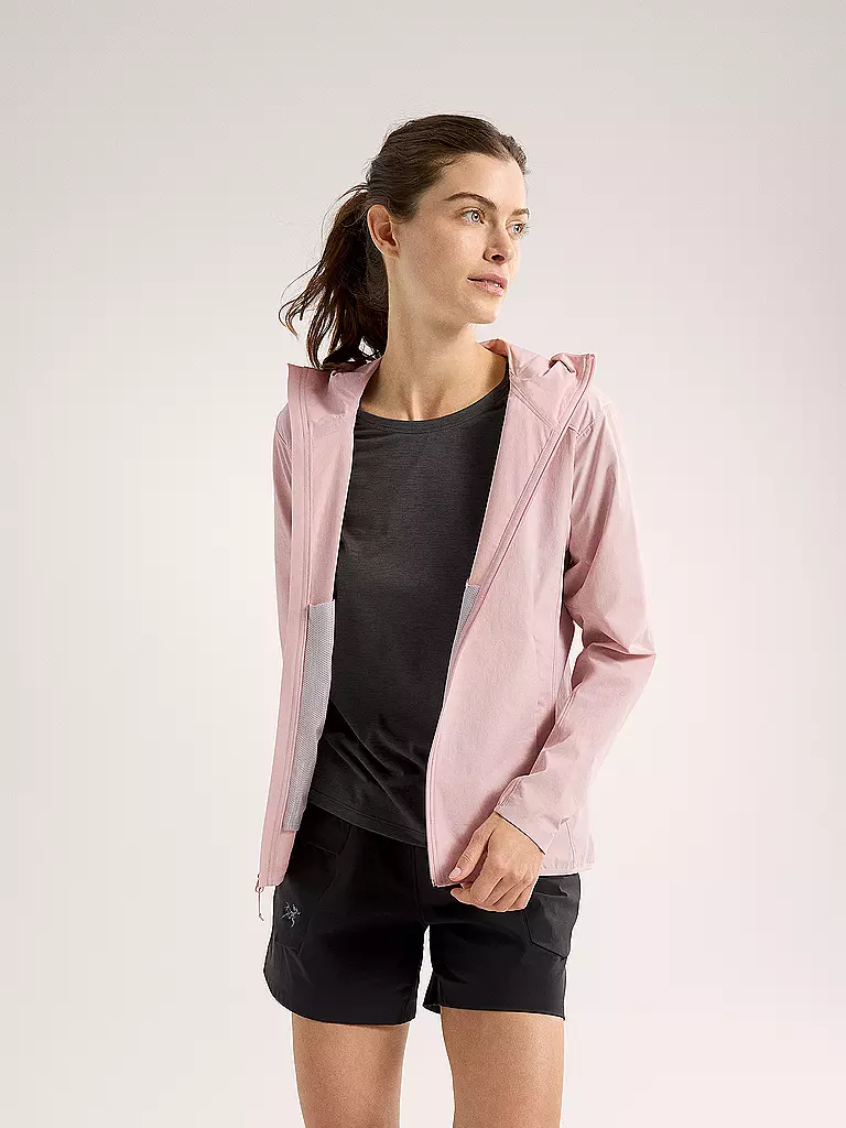 ARCTERYX | Damen Softshell Wanderjacke Gamma Lightweight Hoodie | rosa