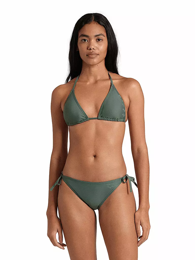 ARENA | Damen Bikini Team Stripe String | olive