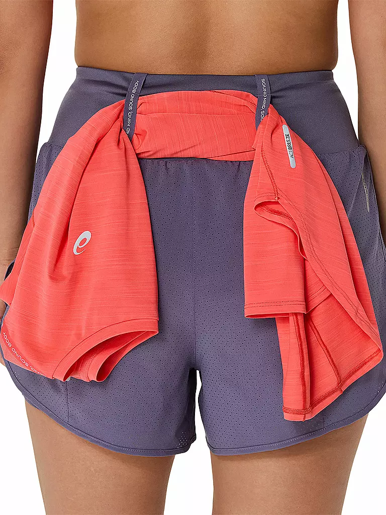 ASICS | Damen 2in1 Laufshort Road 3.5IN | lila