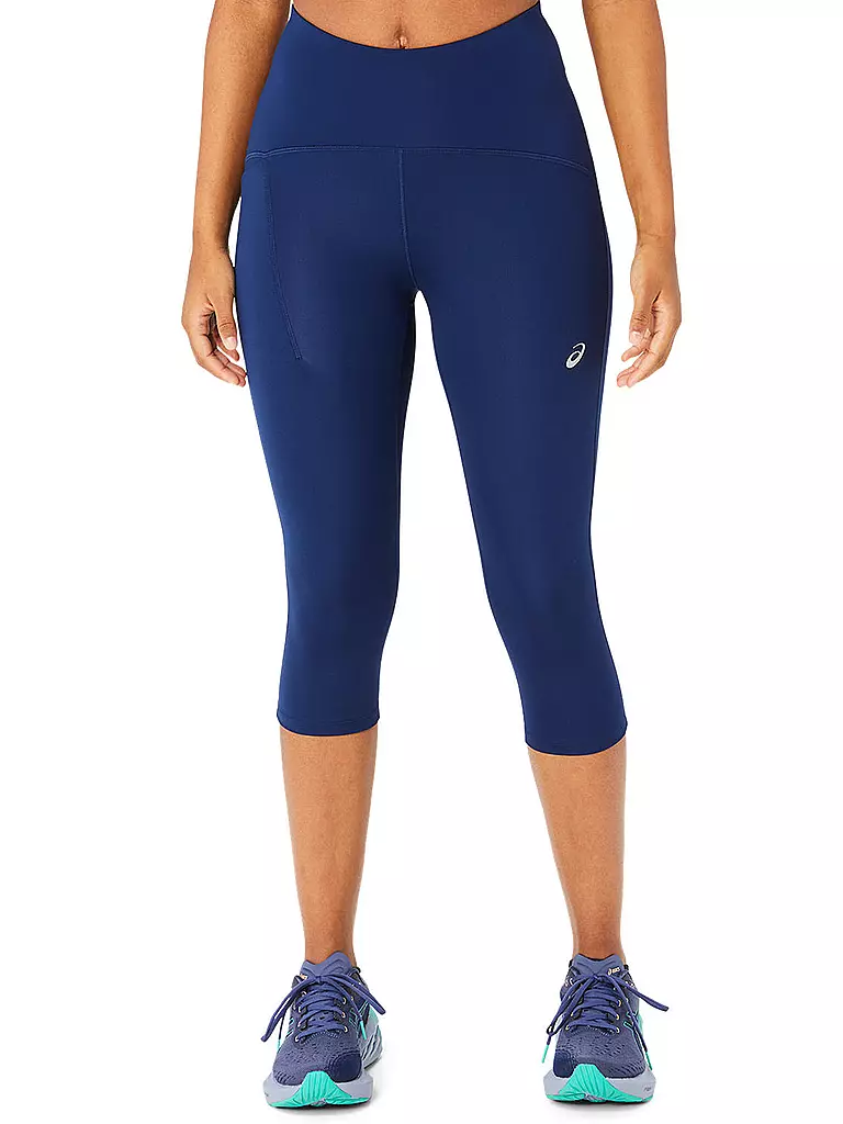 ASICS | Damen Lauftight Road High Waist Capri | dunkelblau