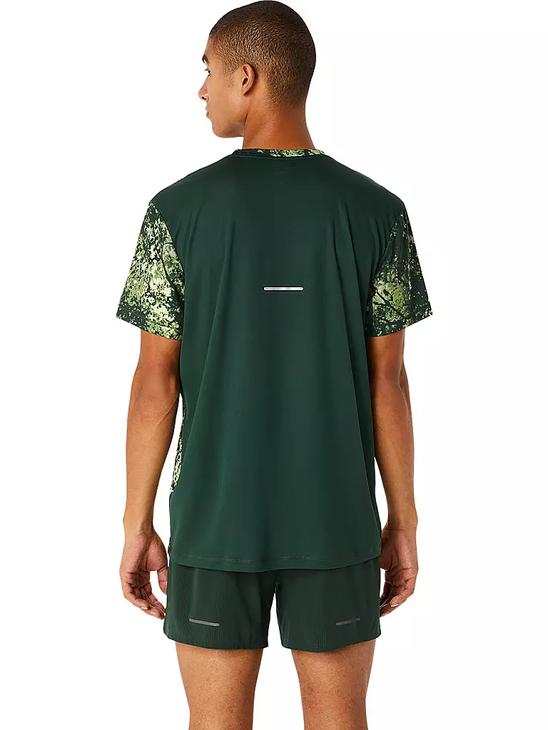 ASICS | Herren Laufshirt Allover Print | olive