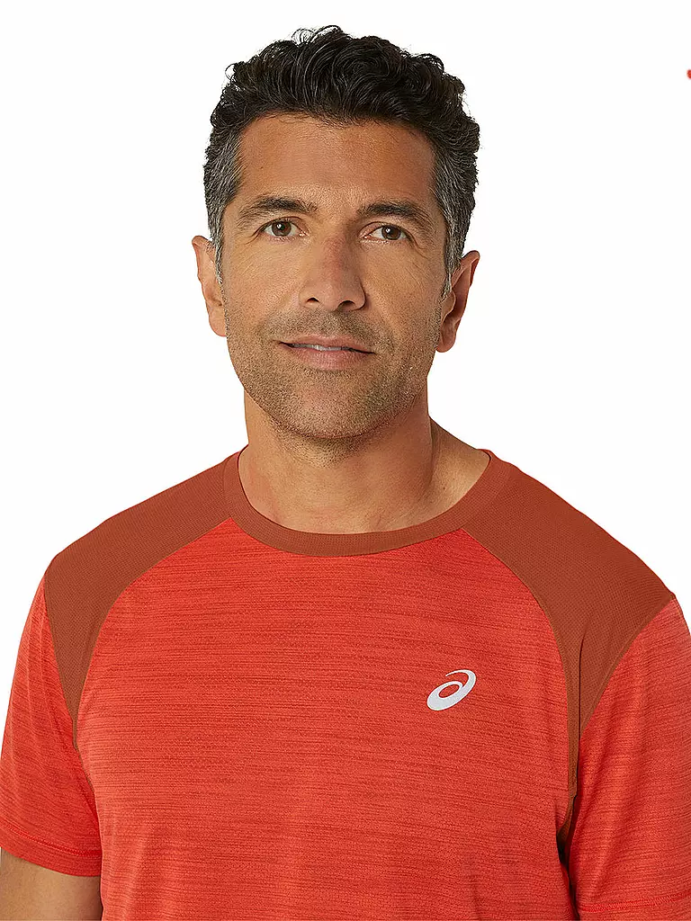 ASICS | Herren Laufshirt Road SS Top | rot