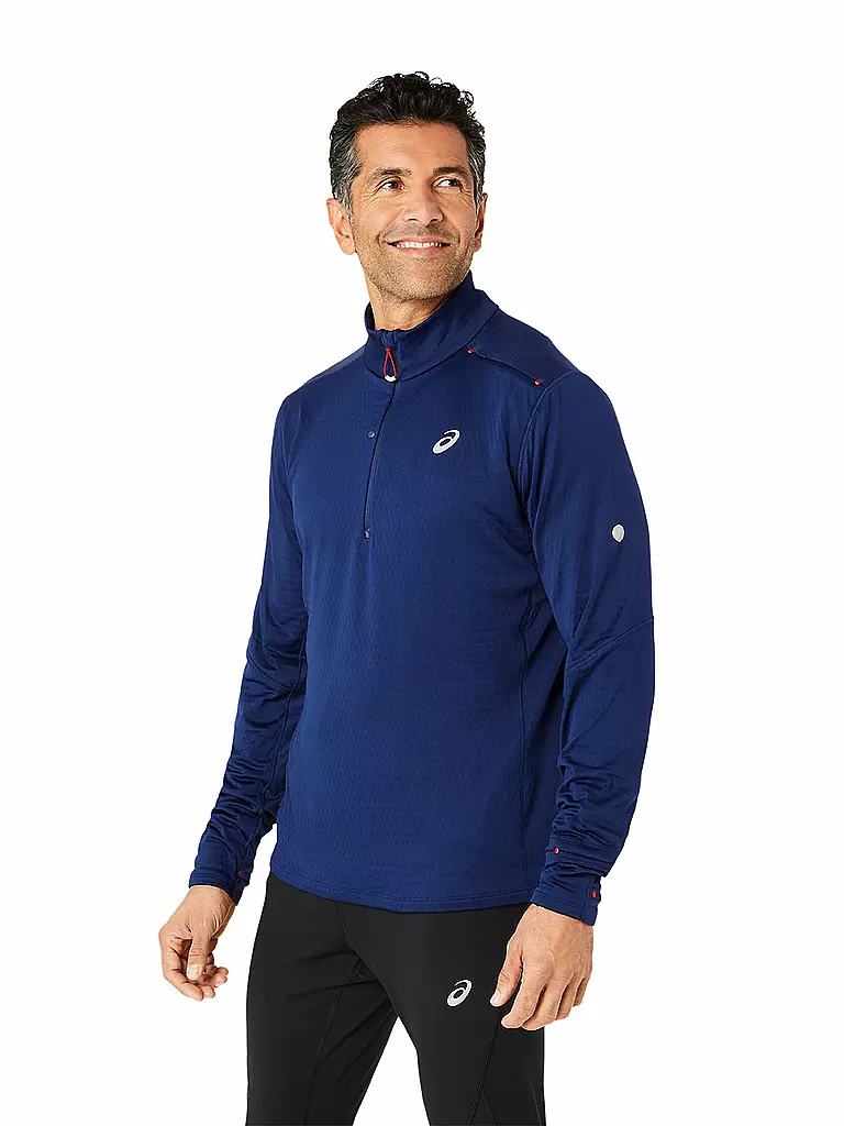 ASICS | Herren Laufshirt Road Winter 1/2 Zip | blau