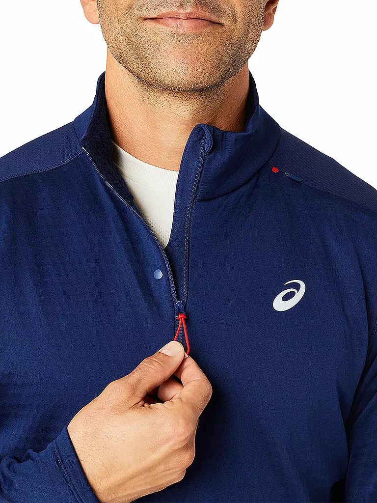 ASICS | Herren Laufshirt Road Winter 1/2 Zip | blau