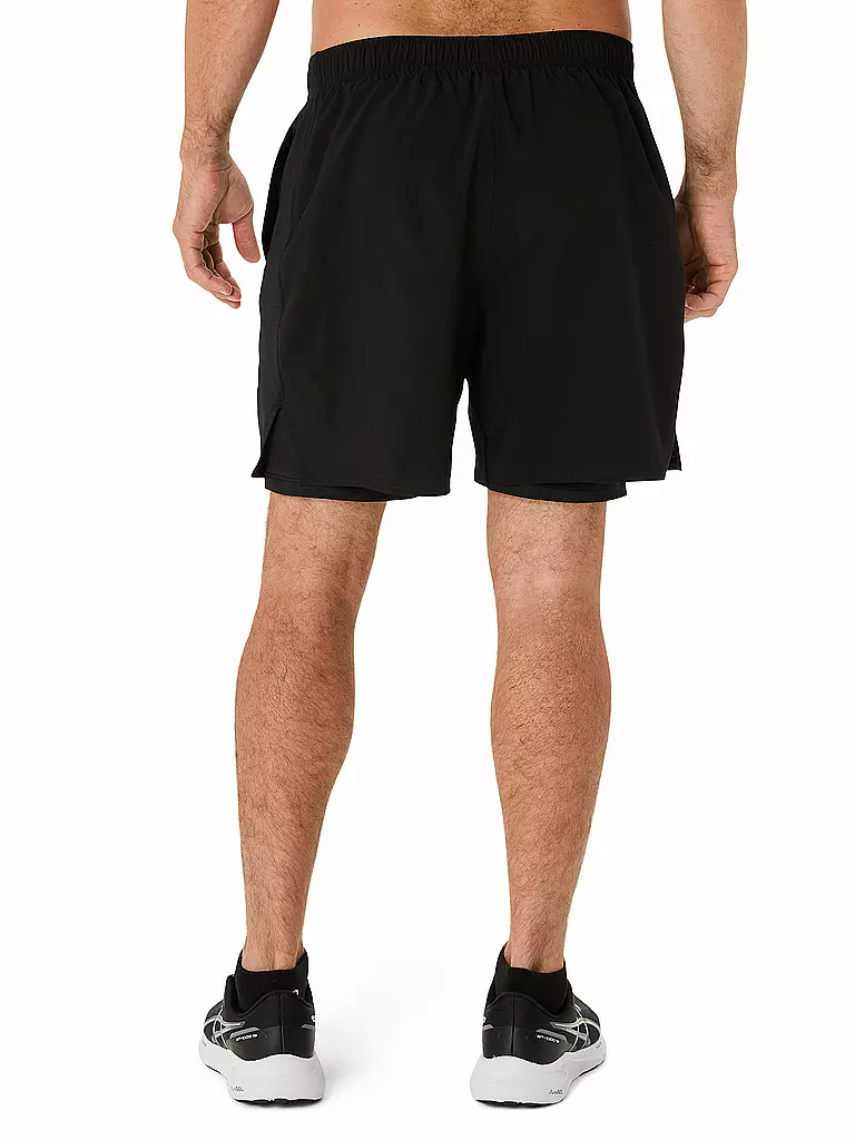 ASICS | Herren Laufshort Core 2in1 7in | schwarz