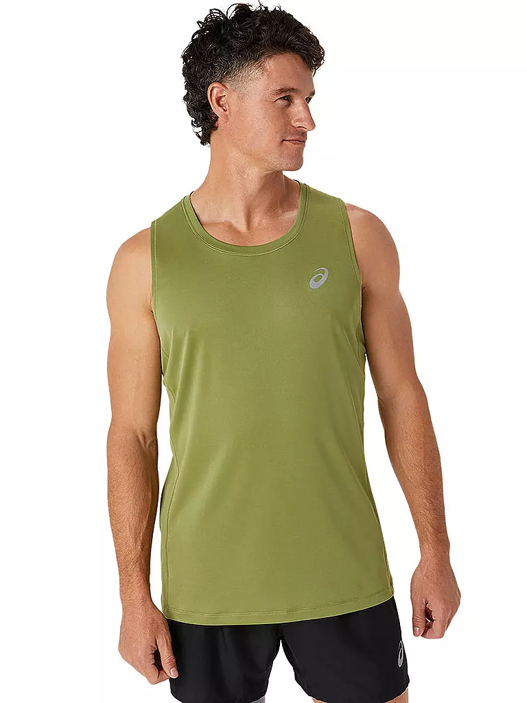 ASICS | Herren Lauftank Core Singlet | olive