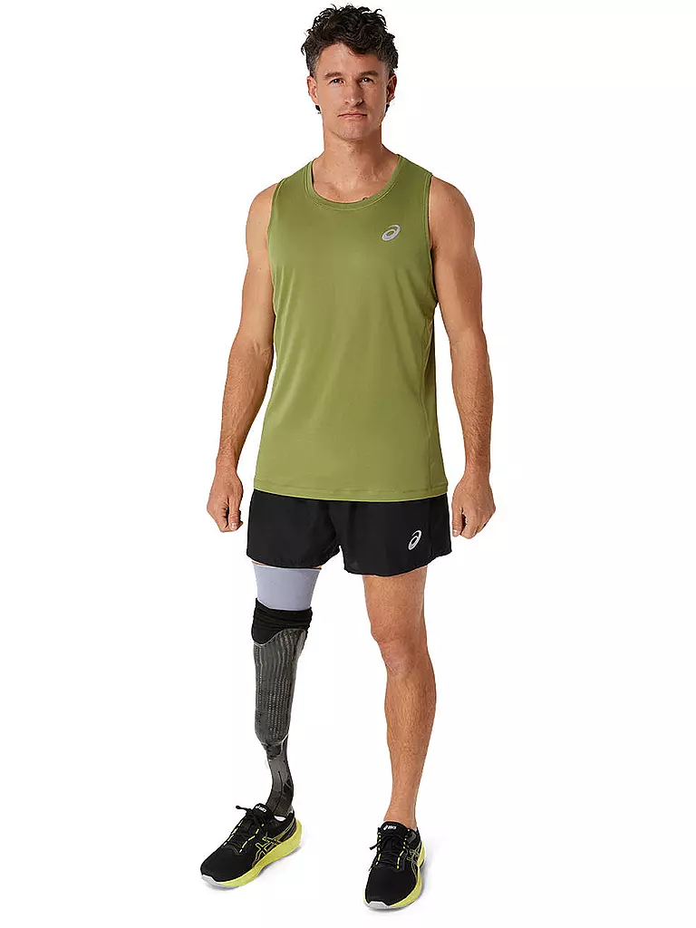 ASICS | Herren Lauftank Core Singlet | olive