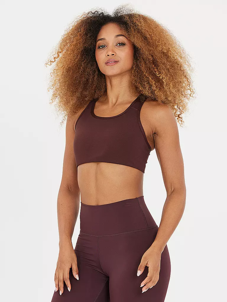 ATHLECIA |  Damen Sport-BH Myolie Medium Support | dunkelrot