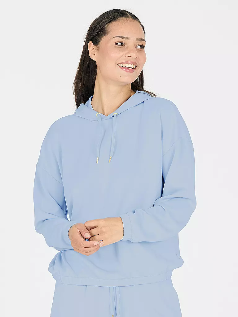 ATHLECIA | Damen Fitnesshoodie Namier | hellblau