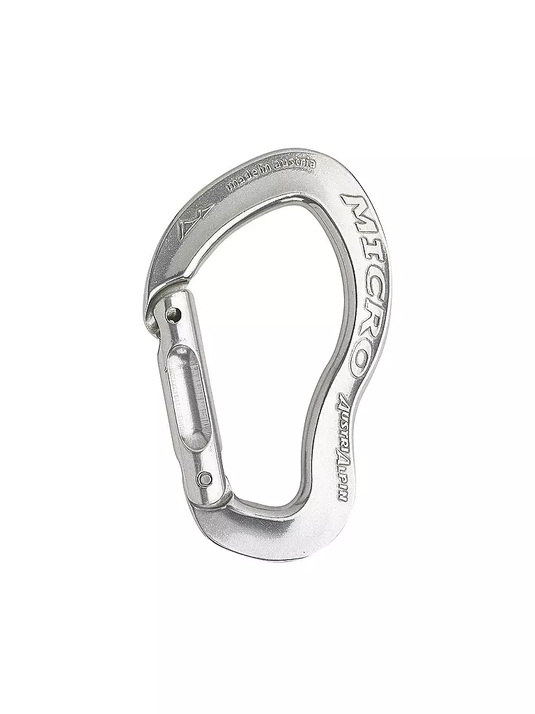 AUSTRIALPIN | Karabiner Micro Gerader Schnapper | silber