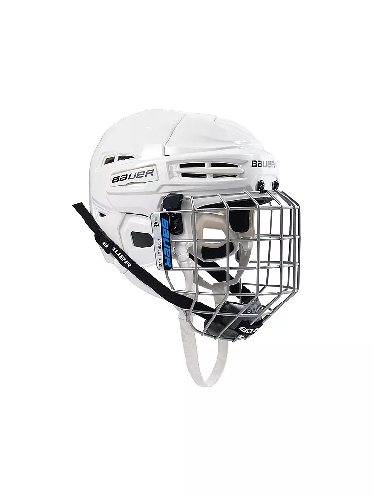 BAUER |  Herren Hockeyhelm IMS 5.0 Combo  | weiss