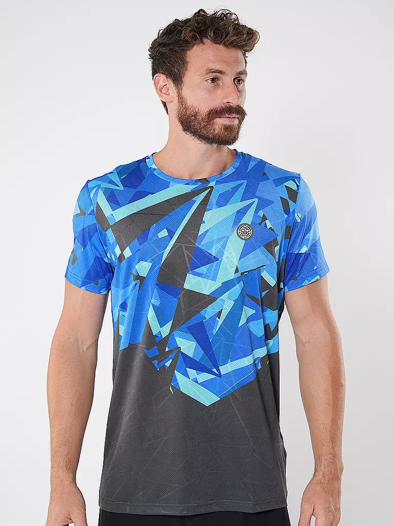 BIDI BADU | Herren Tennisshirt Spike | blau