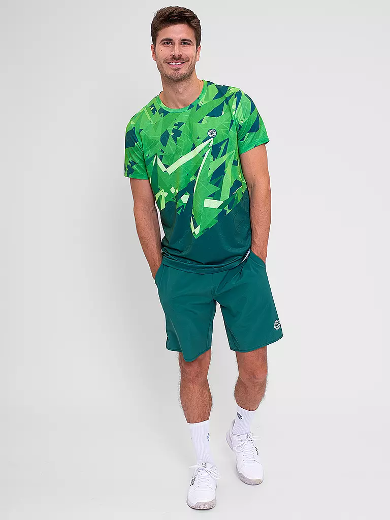 BIDI BADU | Herren Tennisshirt Spike | dunkelgrün