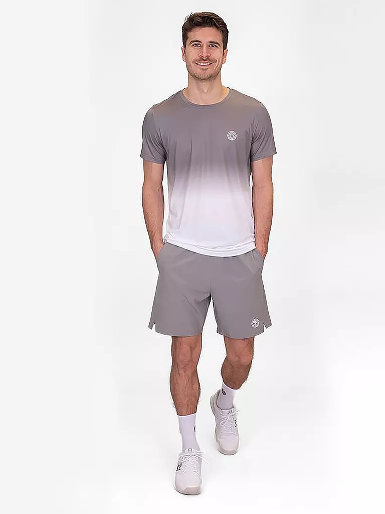 BIDI BADU | Herren Tennisshort Crew  | grau