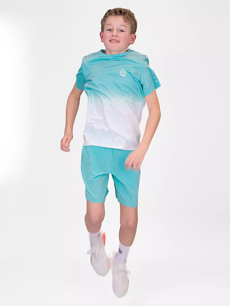 BIDI BADU | Kinder Tennisshirt Crew Gradiant JR | hellblau