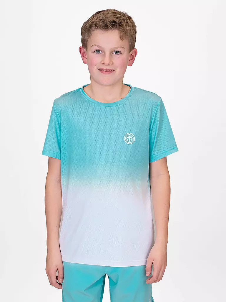 BIDI BADU | Kinder Tennisshirt Crew Gradiant JR | hellblau