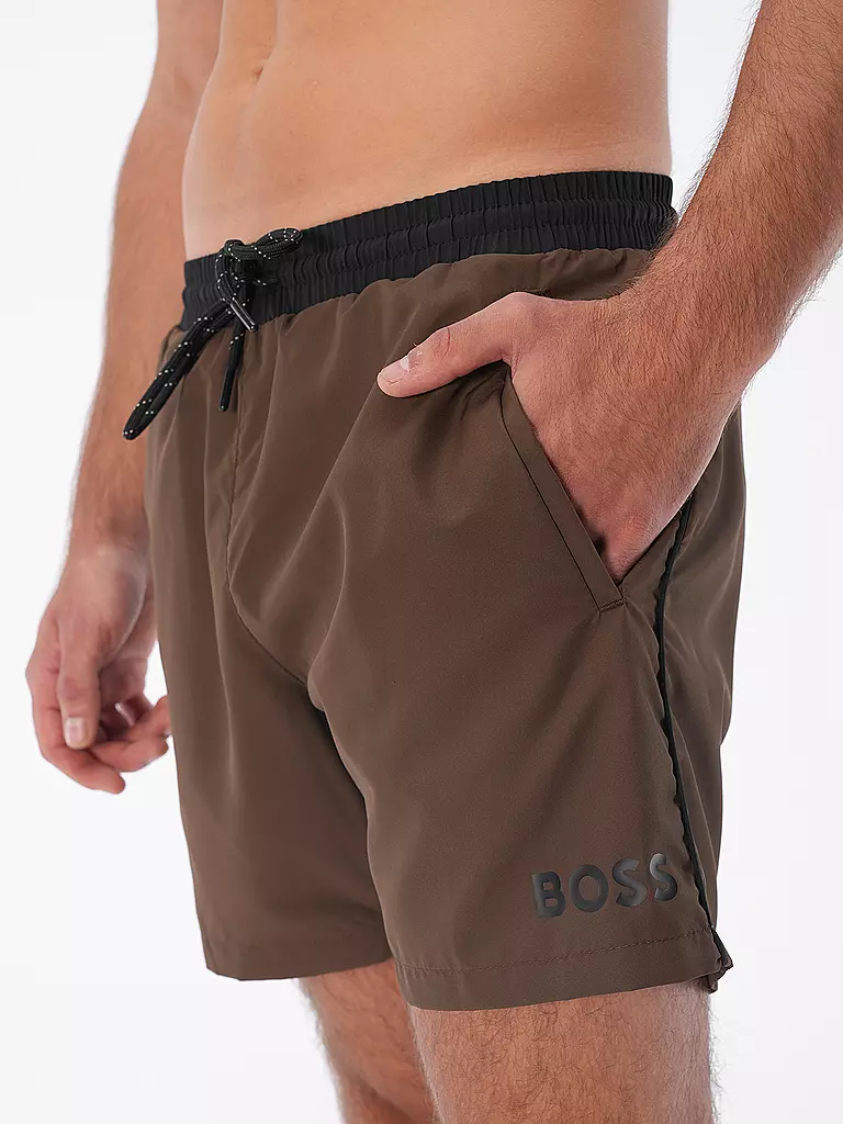 BOSS | Herren Badeshort Starfish | olive