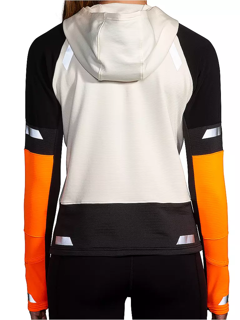 BROOKS | Damen Laufhoodie Run Visible Thermal 2.0 | orange