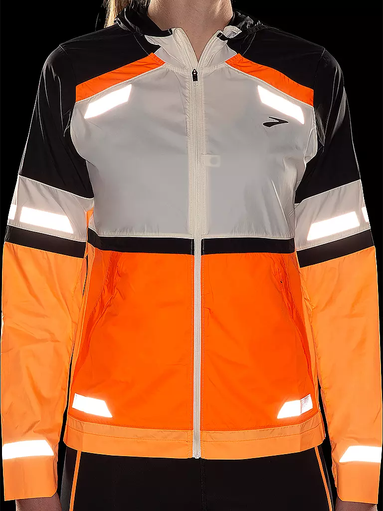 BROOKS | Damen Laufjacke Run Visible 2.0 | orange