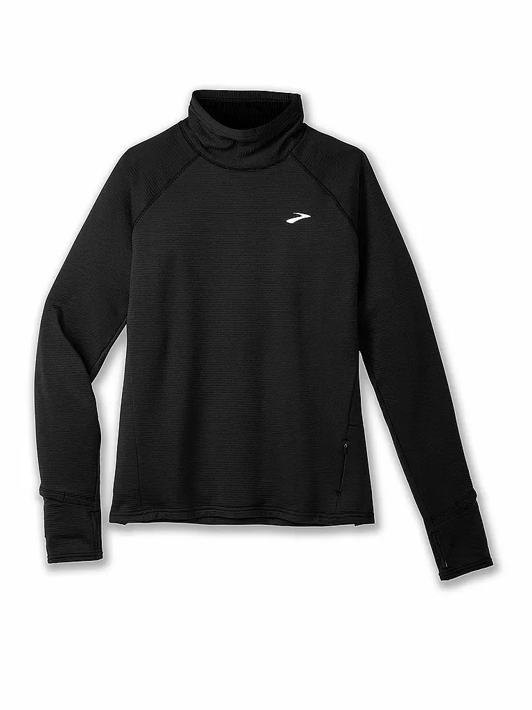 BROOKS | Damen Laufshirt Notch Thermal Longsleeve 2.0 | schwarz