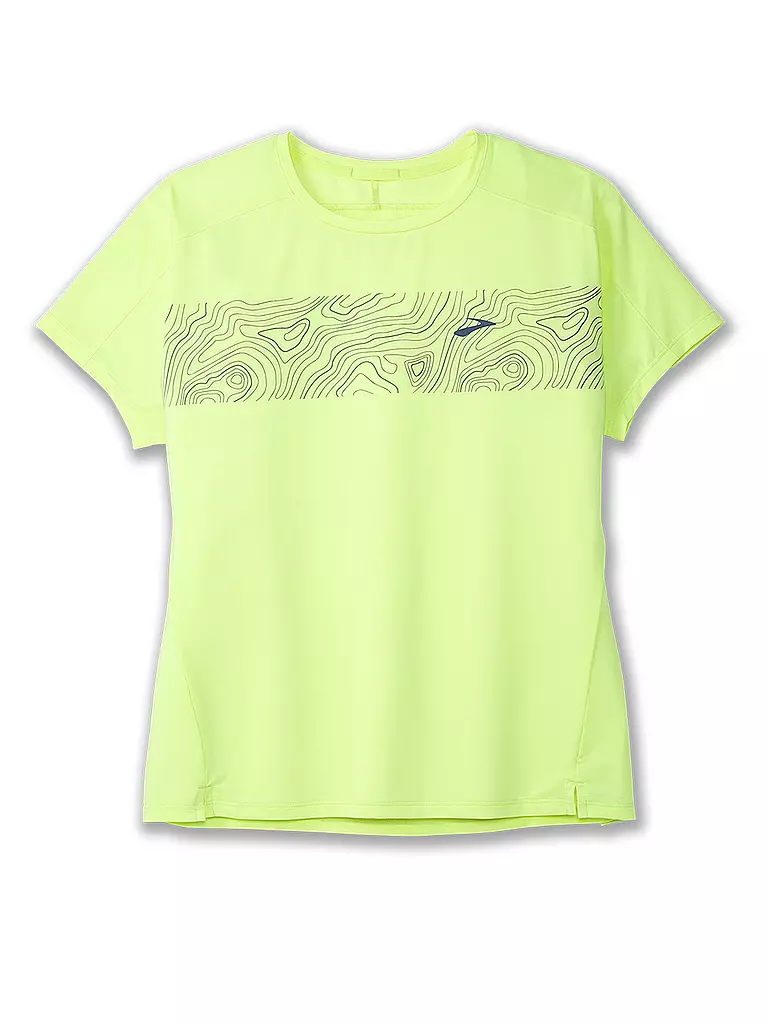 BROOKS | Damen Trail Laufshirt Print Free | grün