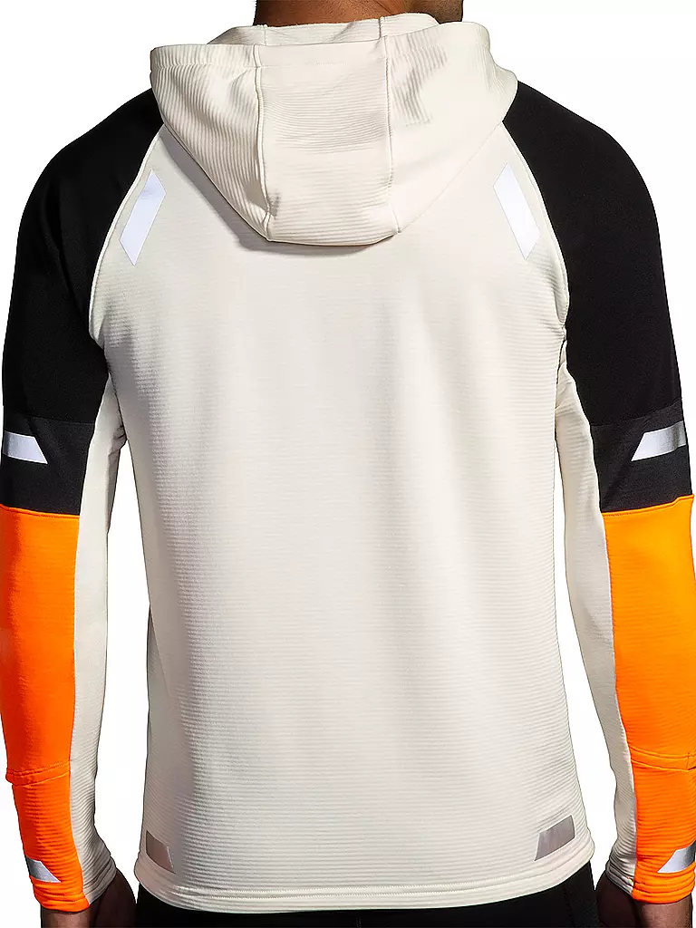 BROOKS | Herren Laufhoodie Run Visible Thermal 2.0 | orange