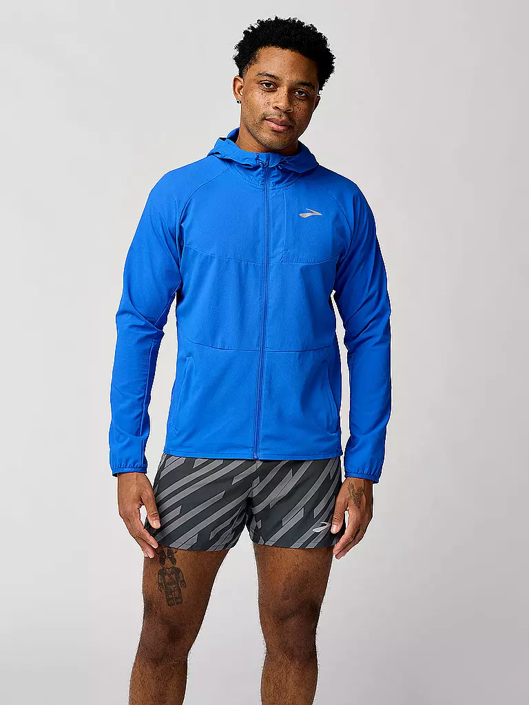 BROOKS | Herren Laufjacke Canopy | blau