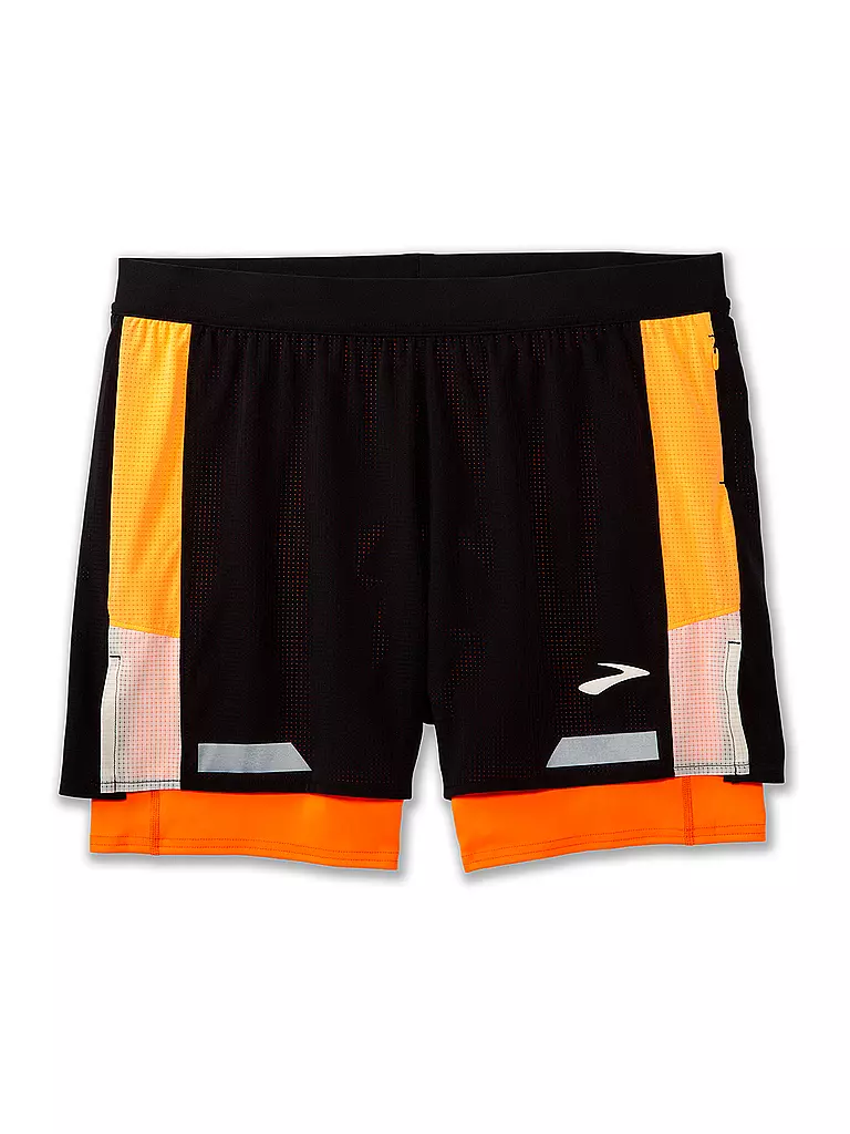 BROOKS | Herren Laufshort Run Visible 5" 2in1 2.0 | schwarz