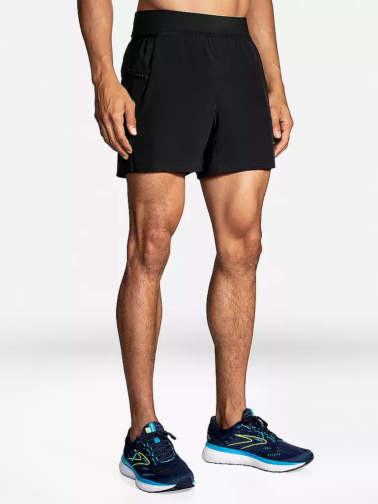 BROOKS | Herren Laufshort Trail Sherpa 5 2in1 | schwarz