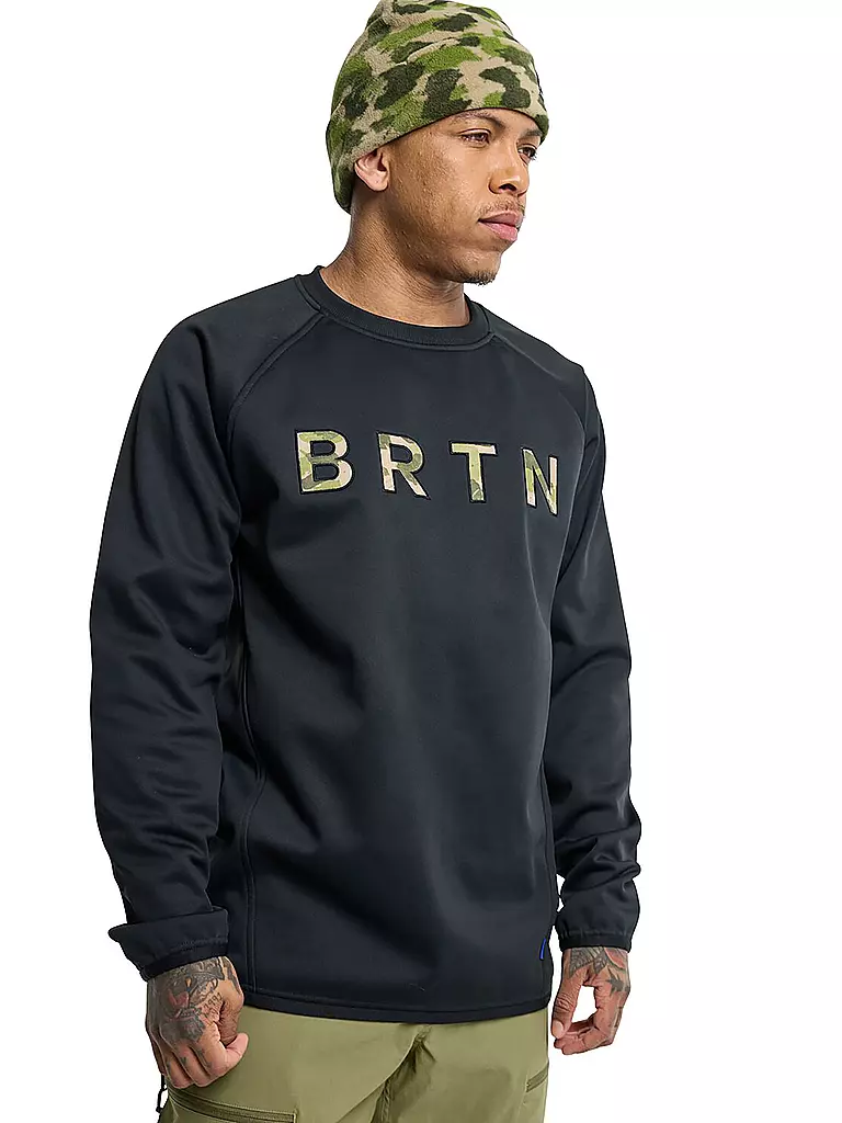 BURTON | Herren Snowboard Pullover Crown wetterfest Crewneck | schwarz