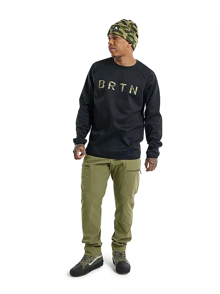 BURTON | Herren Snowboard Pullover Crown wetterfest Crewneck | schwarz