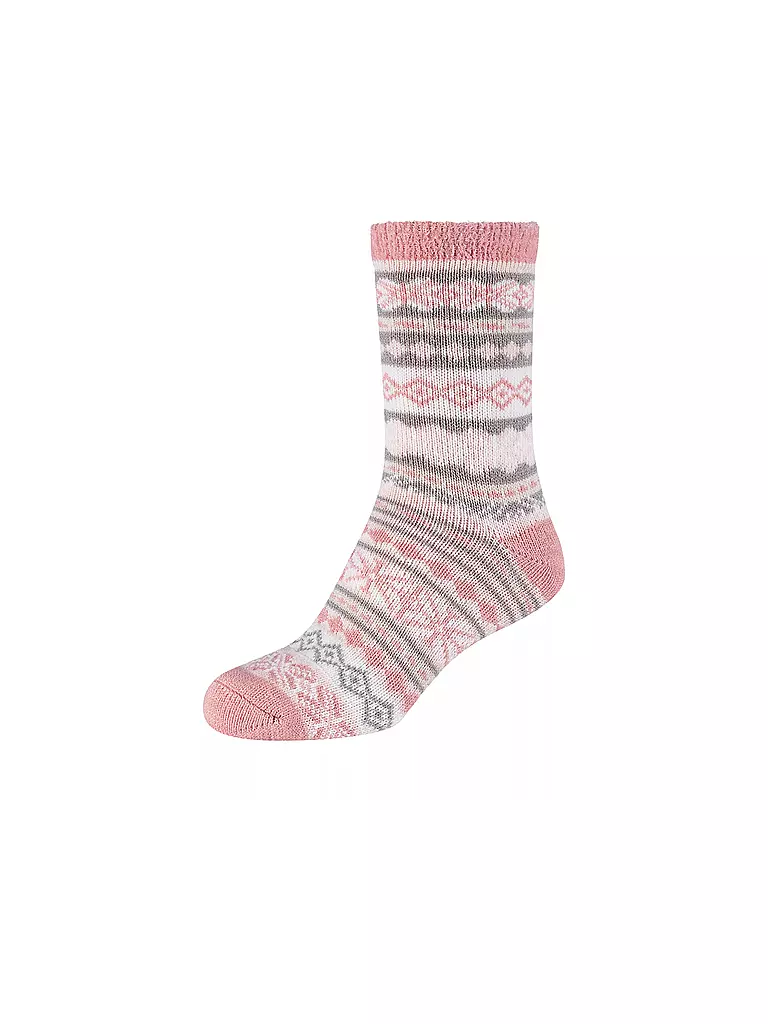 CAMANO | Damen Freizeitsocken Norwegian Cosy | rosa